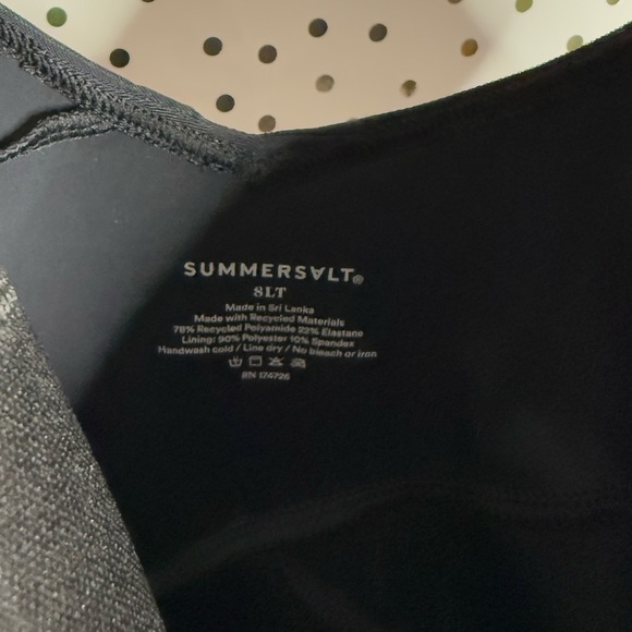 Summersalt Black Wrap One-Piece Swimsuit - Picture 3 of 7